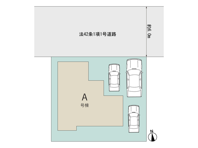 ハートフルタウン小山市駅東通り1丁目388番の見取り図