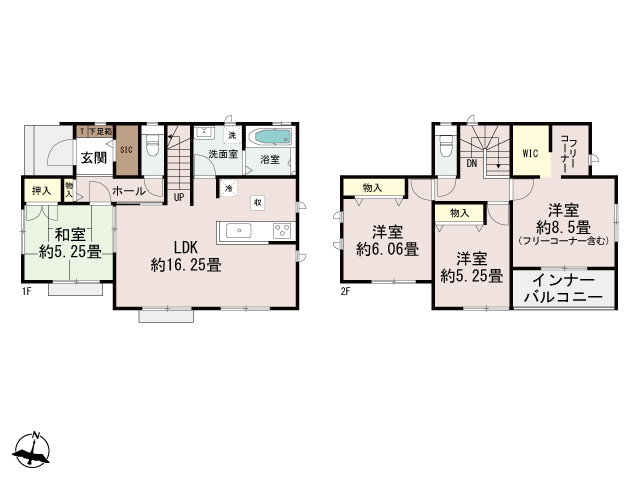 ハートフルタウン益城町宮園695番の見取り図