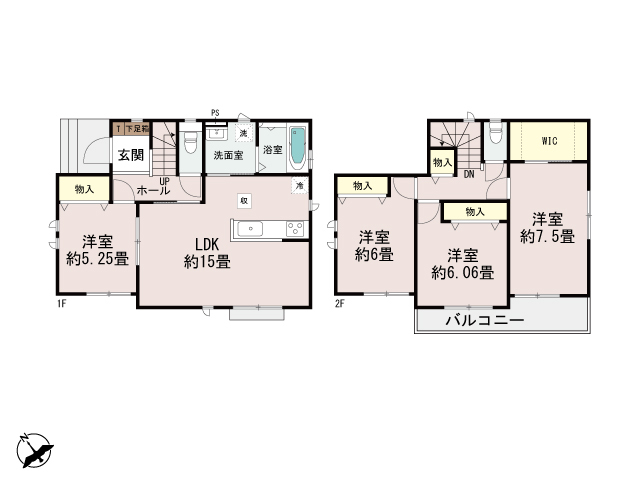 ハートフルタウン加曽利町812番の見取り図