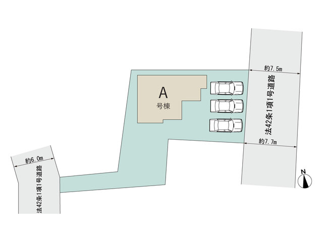 ハートフルタウン河原町1086番の見取り図