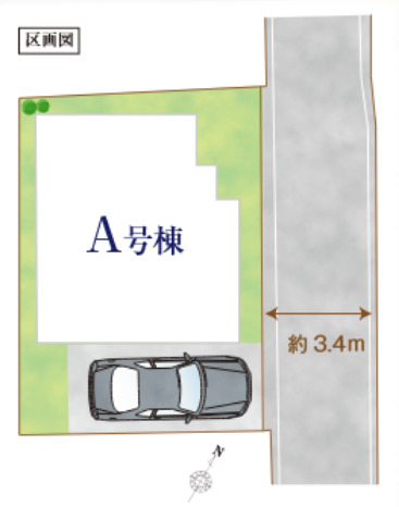 ハートフルタウン鎌ｹ谷市丸山1丁目529番129の見取り図