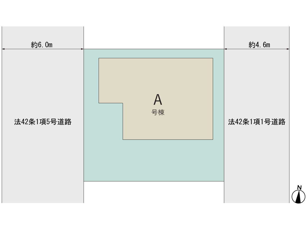 ハートフルタウン川越市的場598番の見取り図