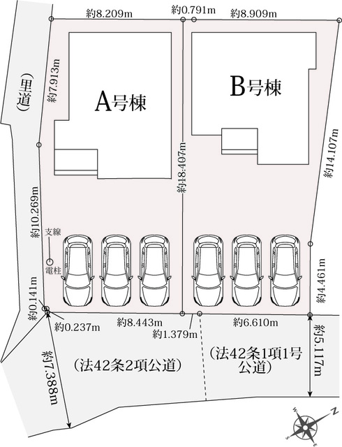 ハートフルタウンうるま市与那城屋慶名1659番の見取り図
