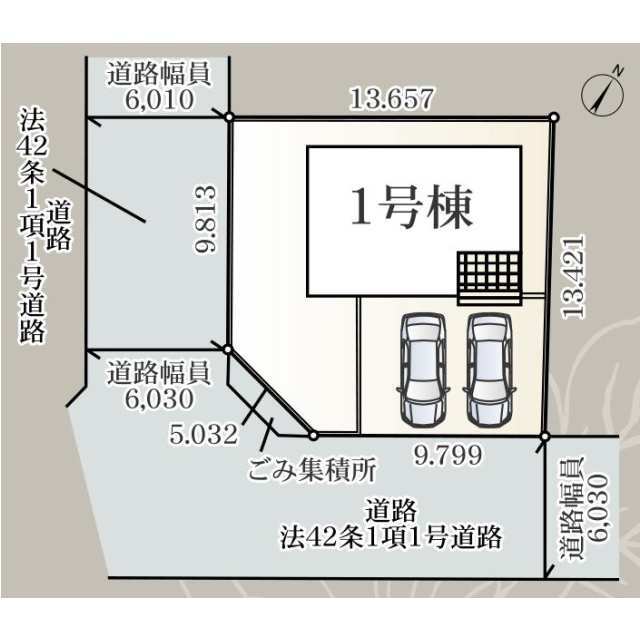 クレイドルガーデン栄町安食台 第10の見取り図