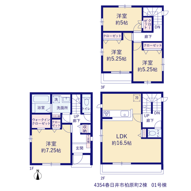 グラファーレ4354春日井市柏原町２棟の見取り図