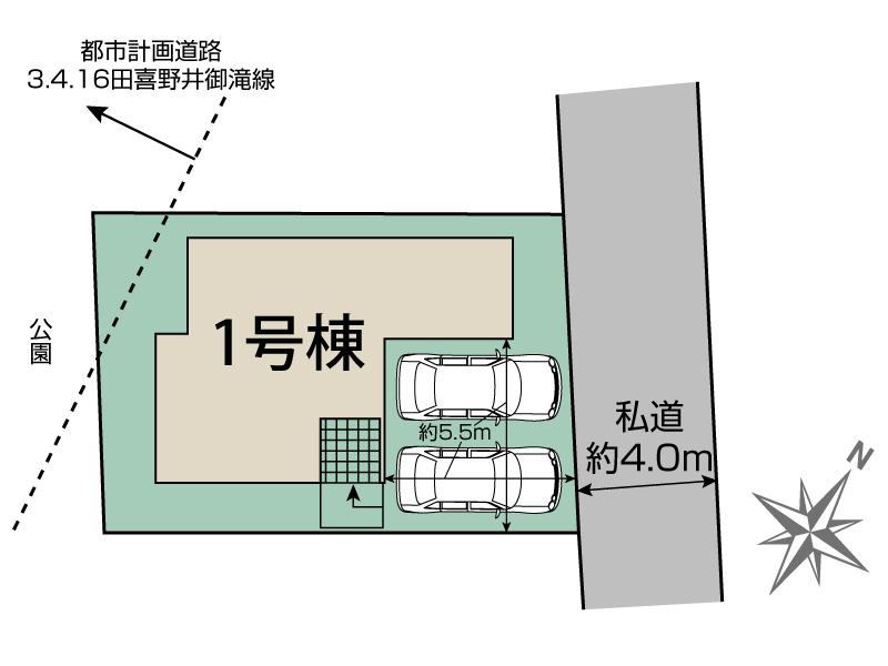 ブルーミングガーデン船橋市新高根４丁目１棟の見取り図