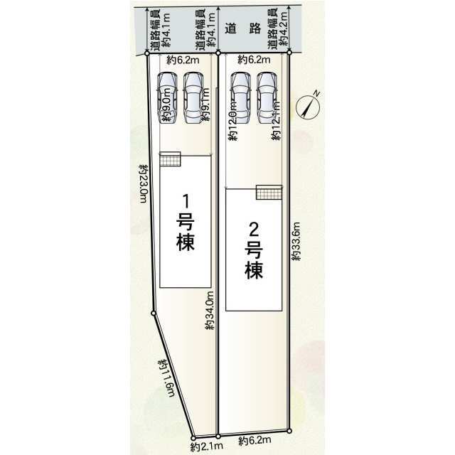 クレイドルガーデン四日市市川北 第6の見取り図