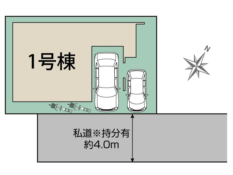 桶川市末広3丁目1棟 区画図 【販売中物件：1号棟】