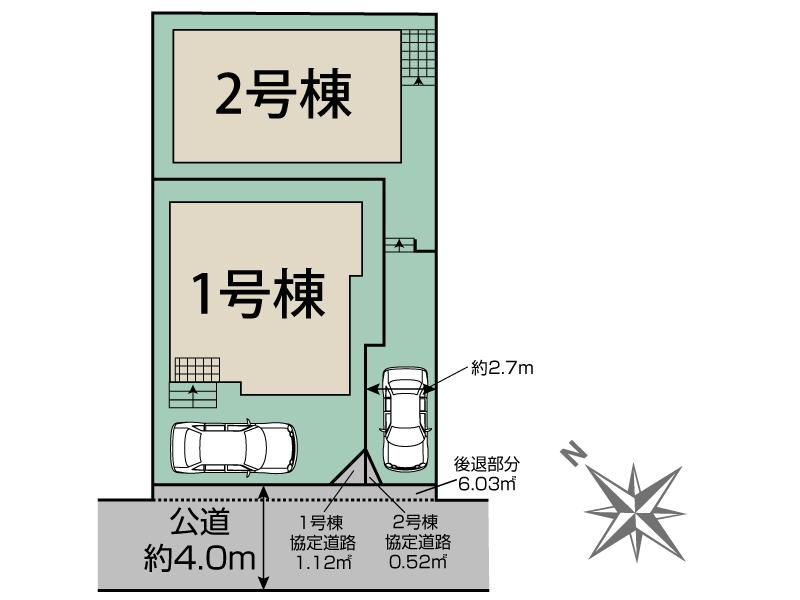 ブルーミングガーデン市川市大洲２丁目２期２棟の見取り図