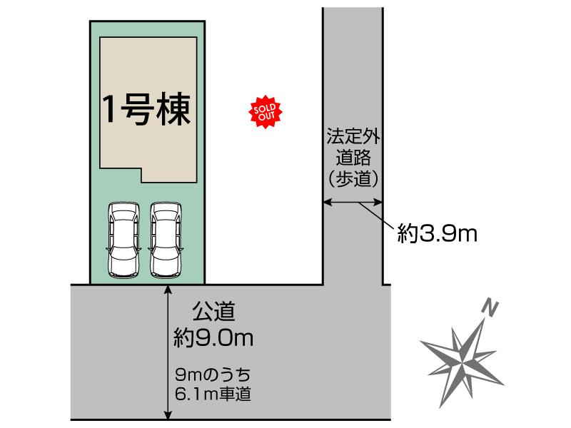 ブルーミングガーデン仙台市泉区南中山３丁目２棟の見取り図