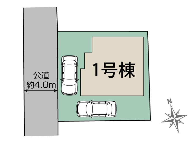 守谷市百合ケ丘3丁目1棟 区画図 【販売中物件：1号棟】