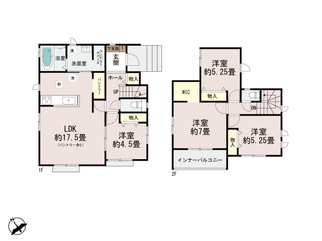ハートフルタウン宮崎市城ｹ崎4丁目4番の見取り図