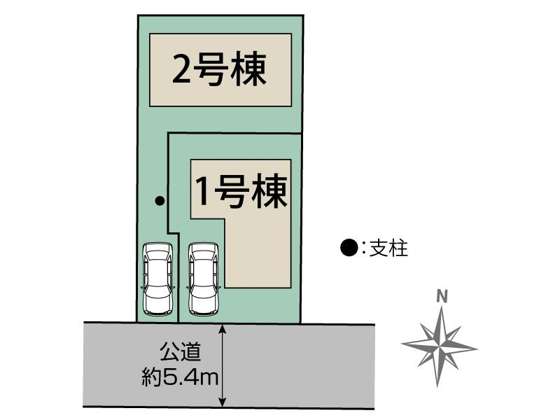 ブルーミングガーデン小平市学園東町１丁目２棟の見取り図
