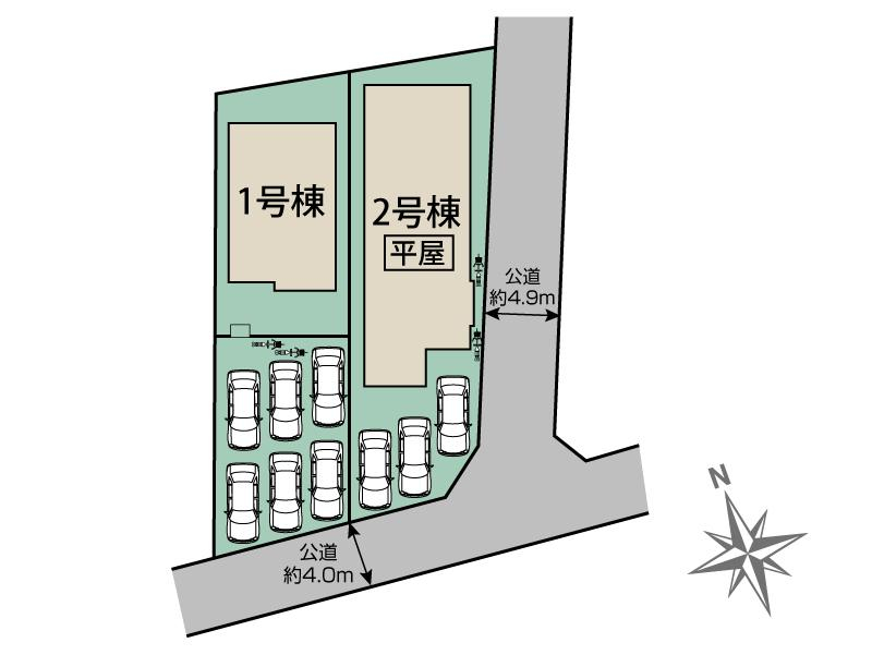ブルーミングガーデン栃木市大平町富田２期２棟の見取り図