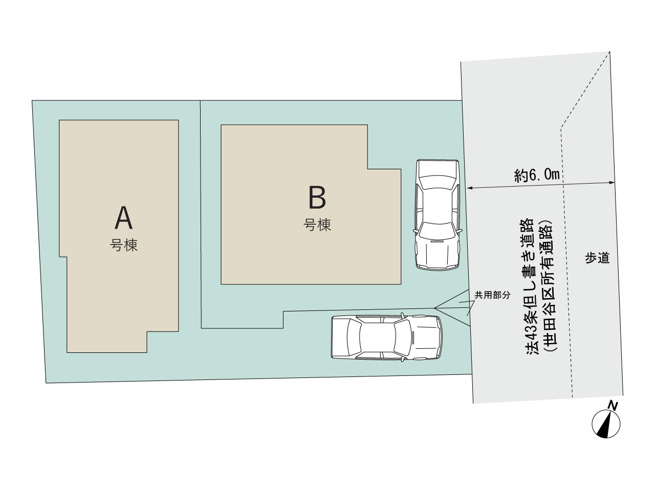 ハートフルタウン世田谷北烏山8丁目2091の見取り図