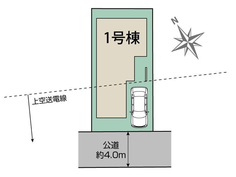 船橋市松が丘1丁目2期1棟 区画図 【販売中物件：1号棟】