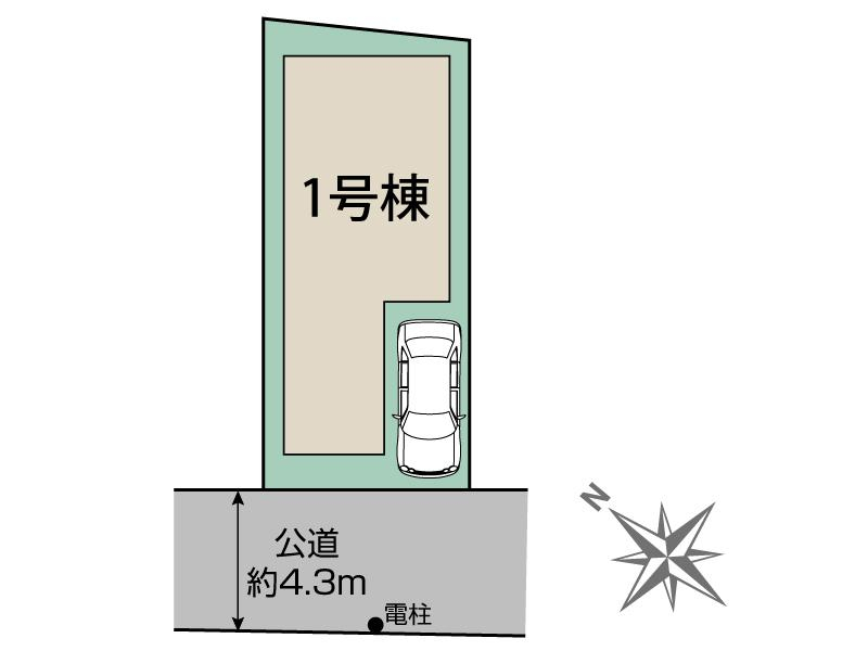ブルーミングガーデン富士見市鶴瀬西３丁目の見取り図