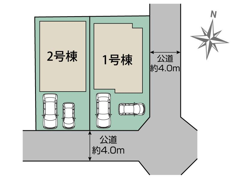 ブルーミングガーデン横須賀市森崎４丁目２棟の見取り図