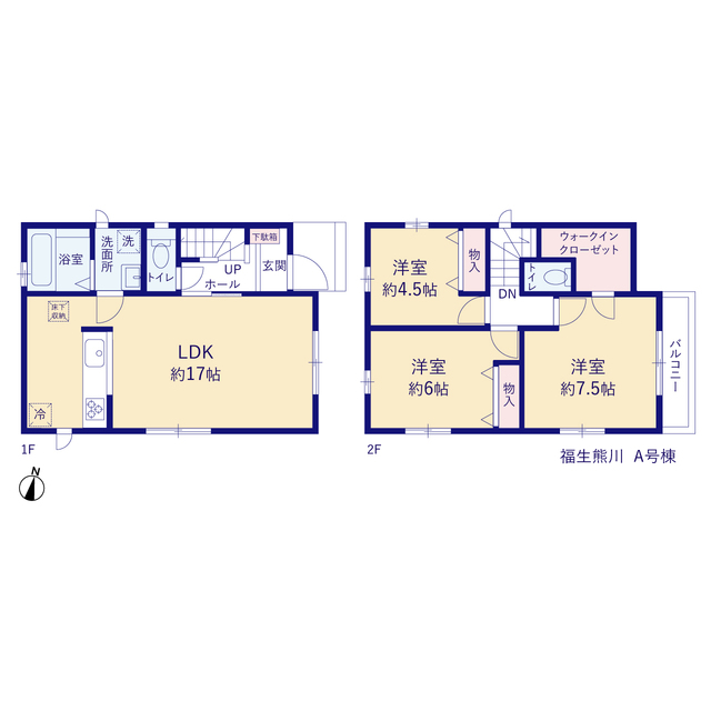 ハートフルタウン福生熊川の見取り図