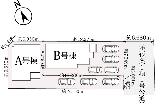 ハートフルタウン沖縄市池原5丁目2126番の見取り図