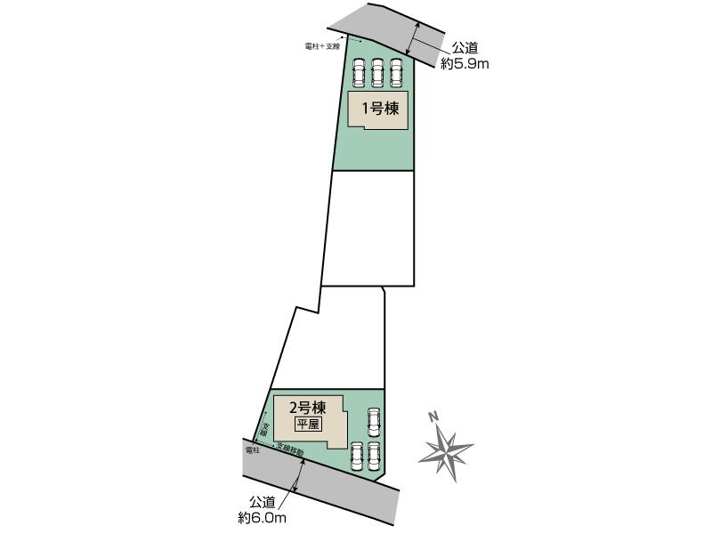 ブルーミングガーデン本庄市東台５丁目２棟の見取り図