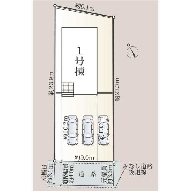 クレイドルガーデン鈴鹿市神戸 第9の見取り図