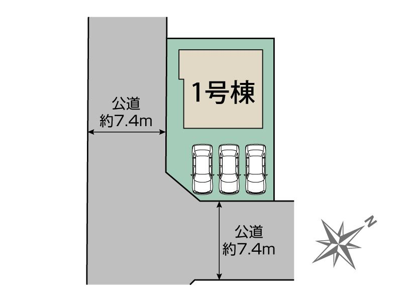 ブルーミングガーデン淡路市大磯１棟の見取り図