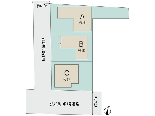 ハートフルタウン所沢市旭町429番の見取り図