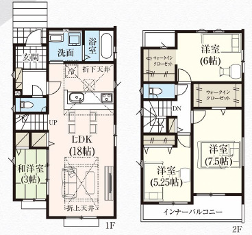 グラファーレ4382坂戸市溝端町４期２棟の見取り図