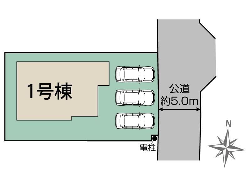 ブルーミングガーデン千葉市若葉区桜木北３丁目１棟の見取り図