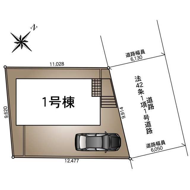クレイドルガーデン春日部市米島 第18の見取り図
