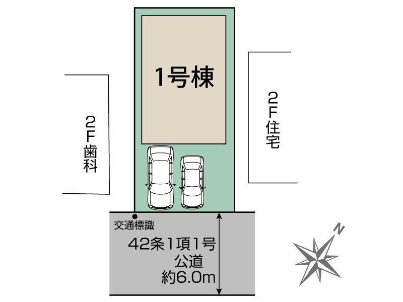 ブルーミングガーデン越谷市東越谷５丁目１棟の見取り図