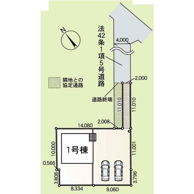 クレイドルガーデン土浦市摩利山新田 第4の見取り図