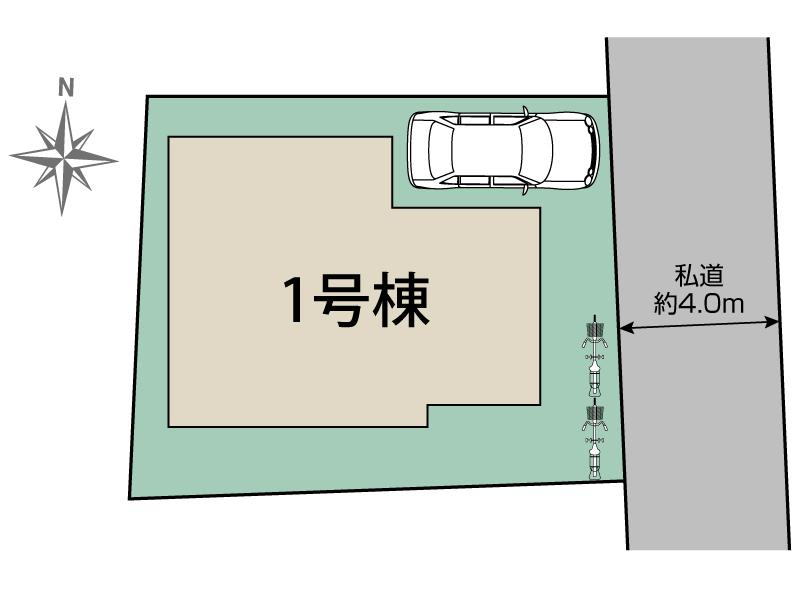 ブルーミングガーデン日野市日野１棟の見取り図