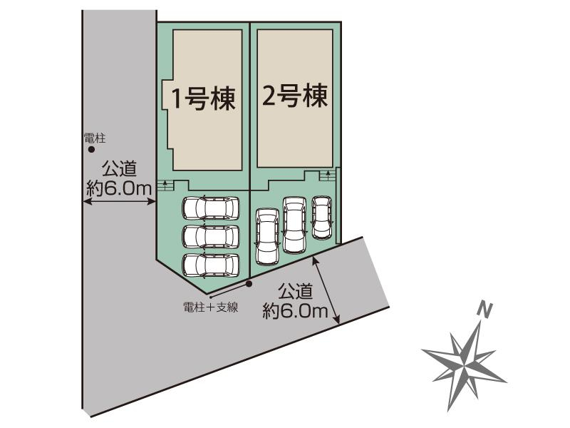 ブルーミングガーデン小牧市大字本庄郷浦２棟の見取り図