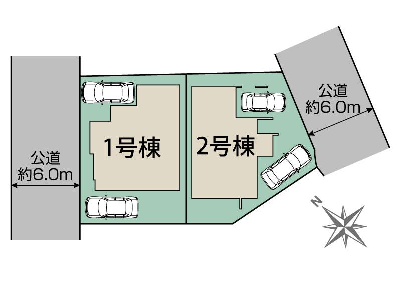 ブルーミングガーデン神戸市垂水区桃山台４丁目２棟の見取り図