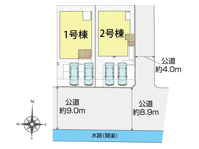 ブルーミングガーデン岡山市中区乙多見３期２棟の見取り図