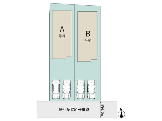 【販売中物件：A号棟、B号棟】