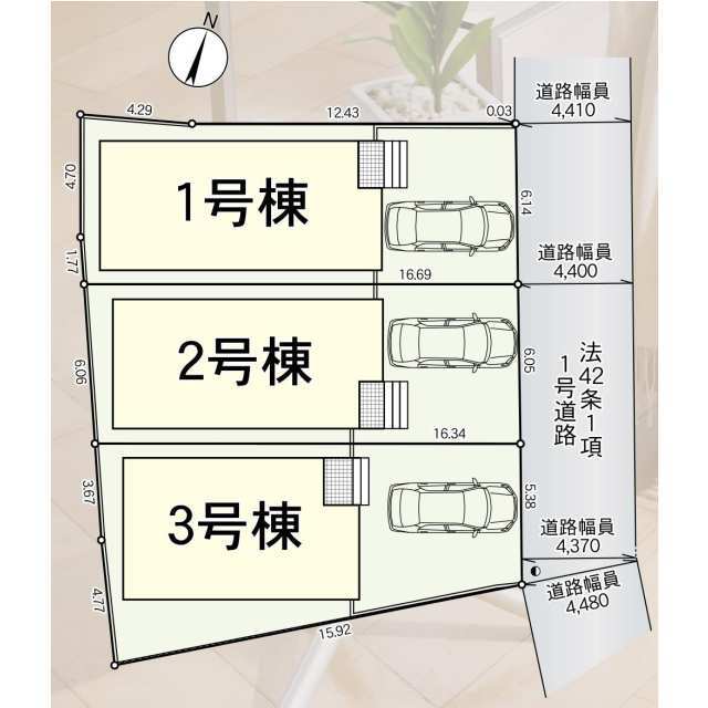 クレイドルガーデン枚方市星丘 第12の見取り図