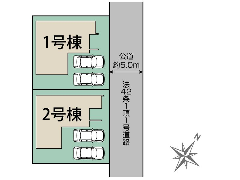 ブルーミングガーデン川越市霞ケ関北６丁目３期２棟の見取り図