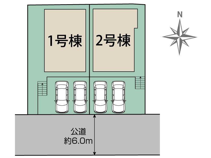 ブルーミングガーデン我孫子市青山台２丁目２棟の見取り図
