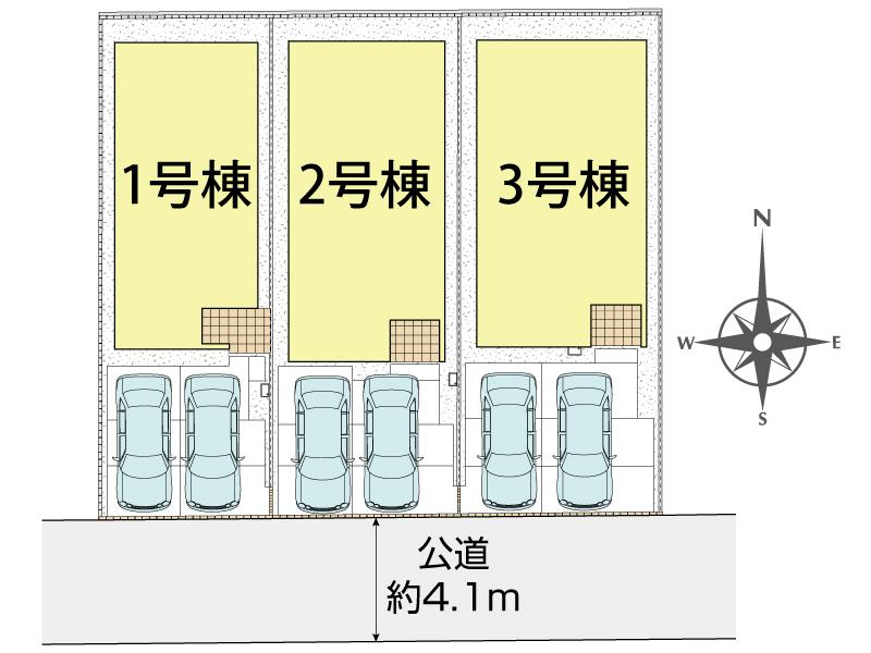ブルーミングガーデン岡山市北区上中野２丁目３棟の見取り図