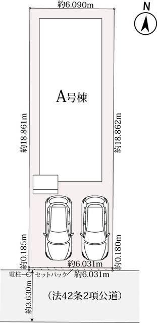 ハートフルタウン稲沢市稲沢町北山2丁目21番の見取り図