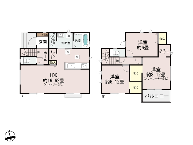 ハートフルタウン東区新生1丁目139番の見取り図