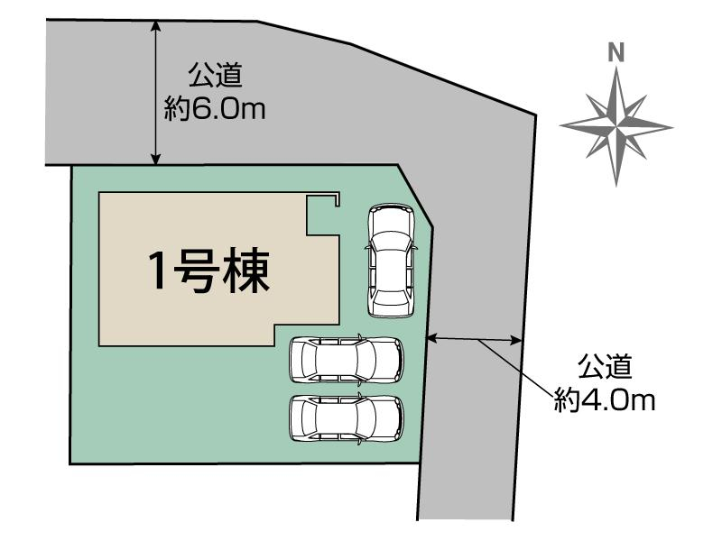 ブルーミングガーデン合志市須屋１９期１棟の見取り図
