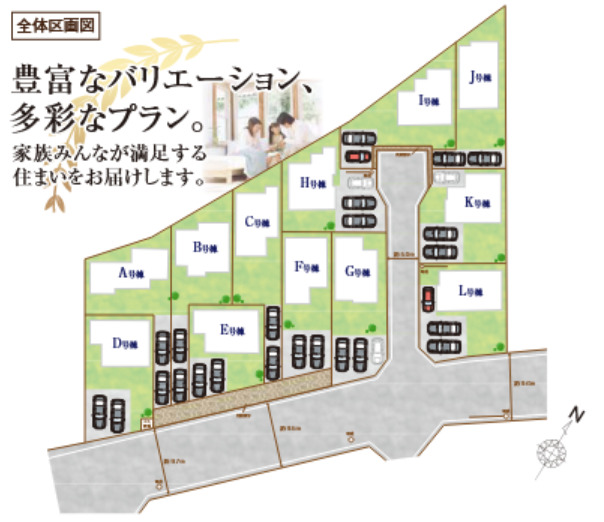 ハートフルタウン八千代市吉橋2400番の見取り図