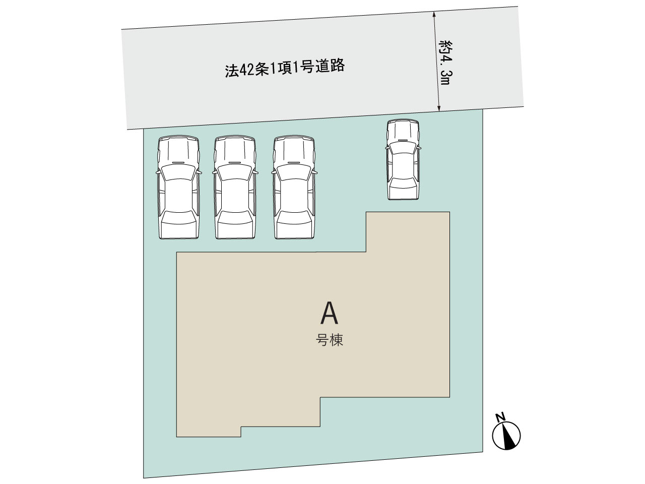 ハートフルタウン篠栗町乙犬672番の見取り図