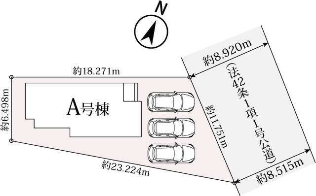 ハートフルタウン半田市亀崎町8丁目12番の見取り図