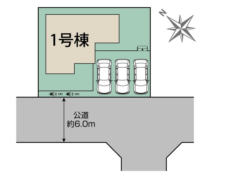ブルーミングガーデン鴻巣市赤見台３丁目１棟の見取り図