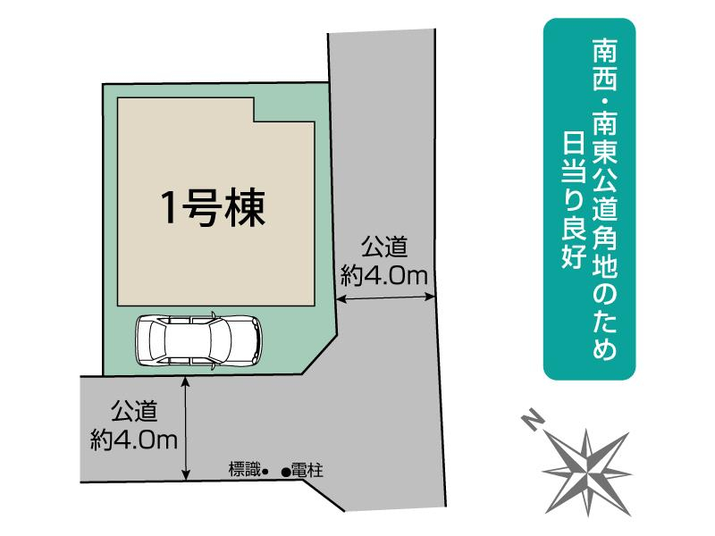 ブルーミングガーデン座間市相模が丘３丁目１棟の見取り図